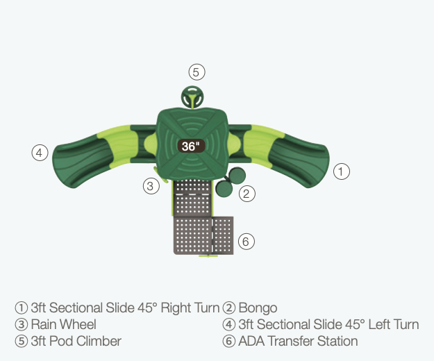 World Klass Play Leaf Escape Playground SKU WKP35-0020
