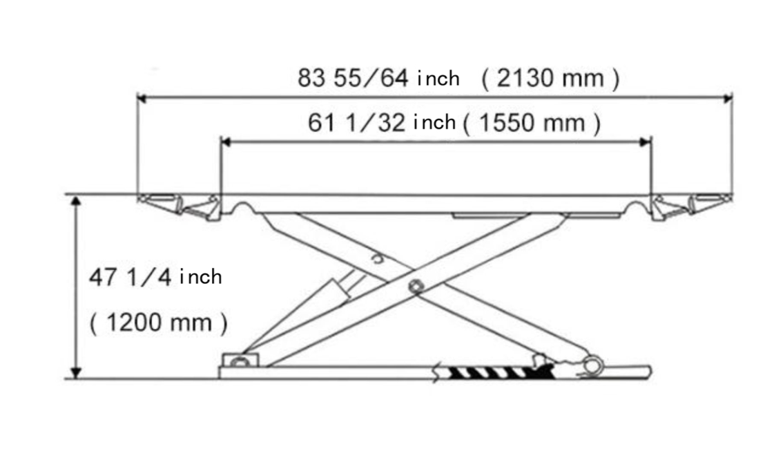 Katool 8,000 lbs Electric Mid Rise Scissor Lift SKU KT-X90E
