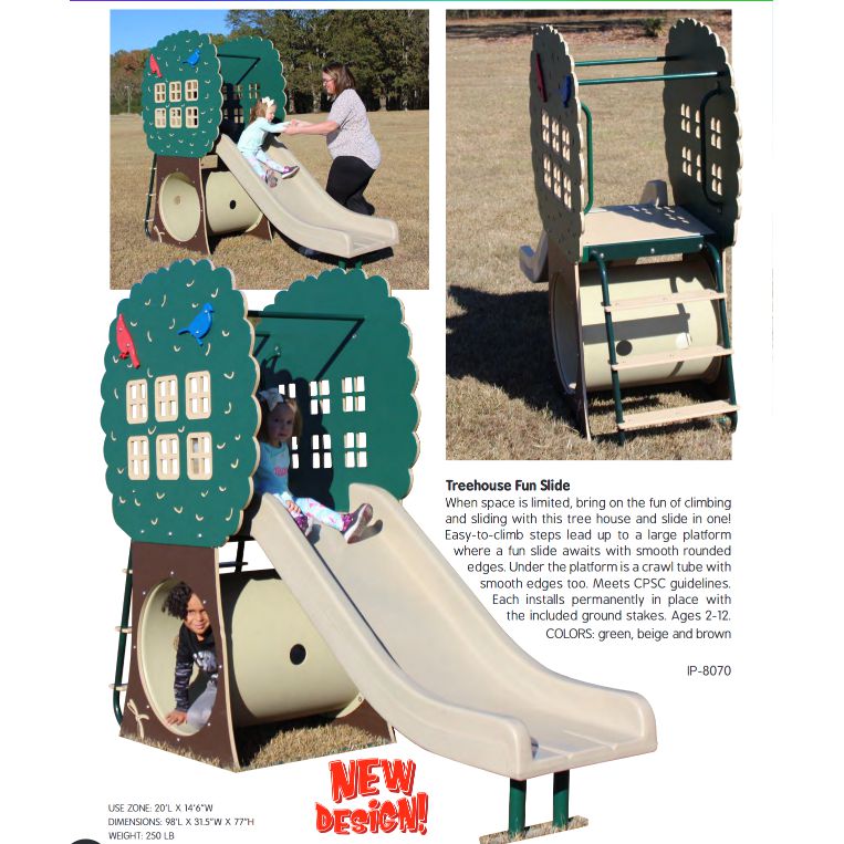 Infinity Playgrounds Treehouse Fun Slide SKU IP-8070