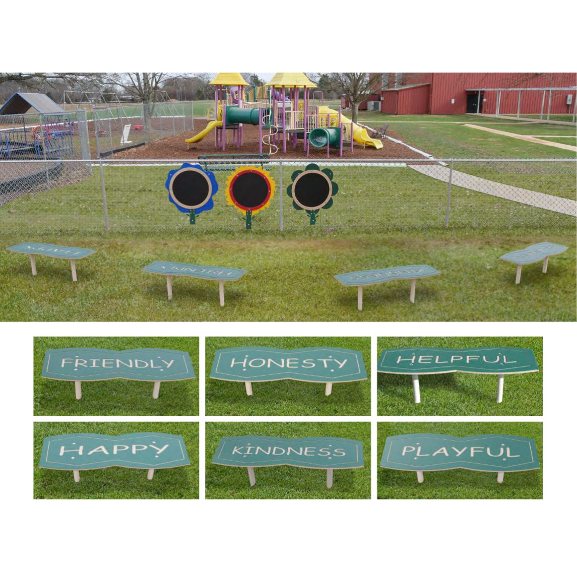 Infinity Playgrounds Benches SKU IP-8052