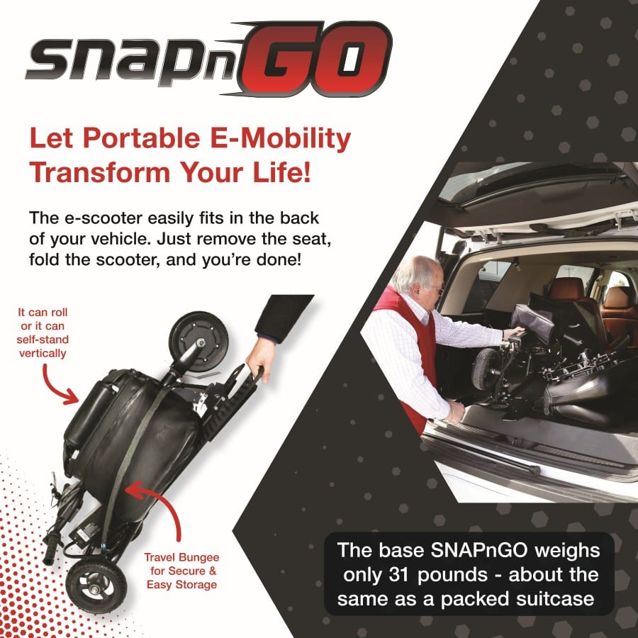 GLion SNAPnGO Mobility Scooter Deluxe Edition SKU S335.1DLX