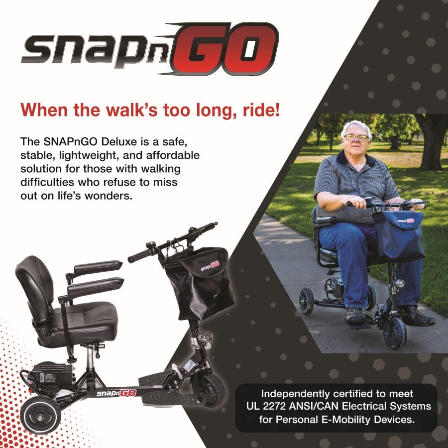 GLion SNAPnGO Mobility Scooter Deluxe Edition SKU S335.1DLX