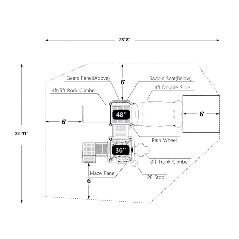 Wisdom Sunny Stack Playground SKU QSWP-350017