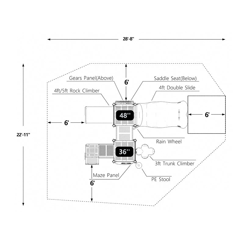 Wisdom Sunny Stack Playground SKU QSWP-350017