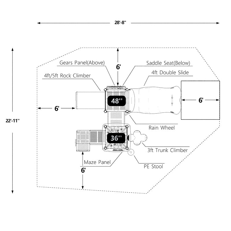 Wisdom Sunny Stack Playground SKU QSWP-350017