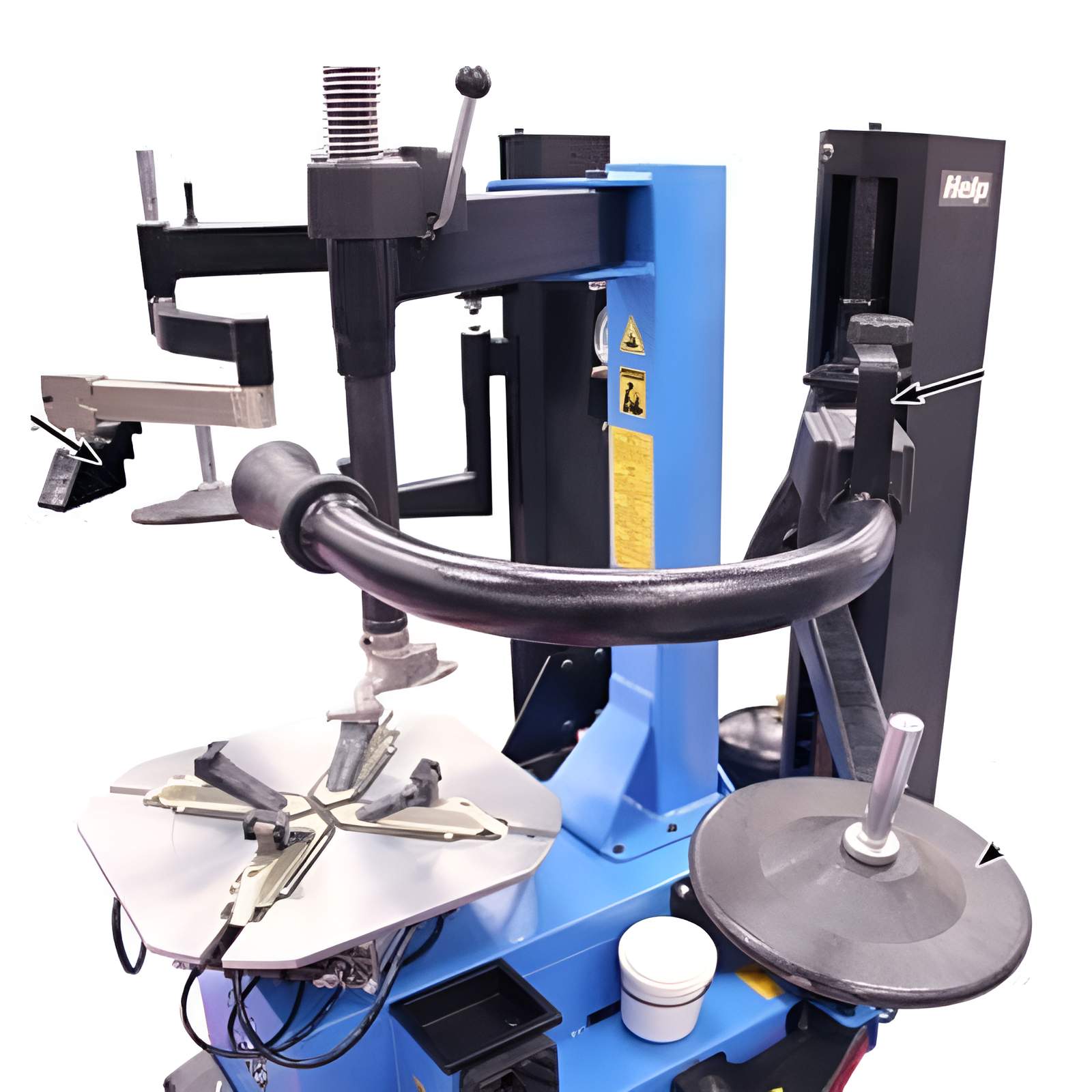 Atlas Rim-Clamp Tire Changer w/ Dual Assist Arms SKU ATETC229DAA