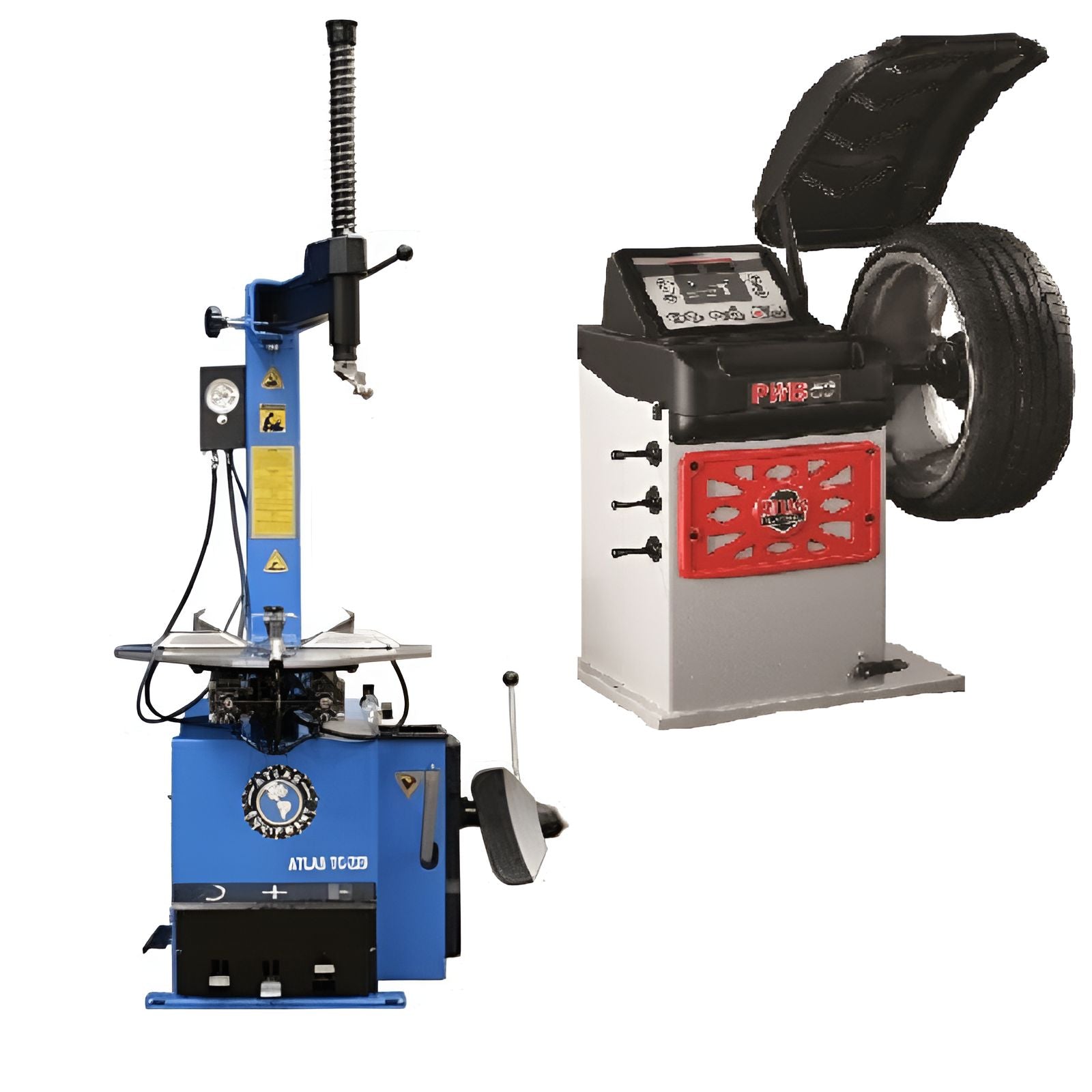 Atlas Tire Changer With PWB50 Wheel Balancer Combo 7 SKU ATETCWB-COMBO7