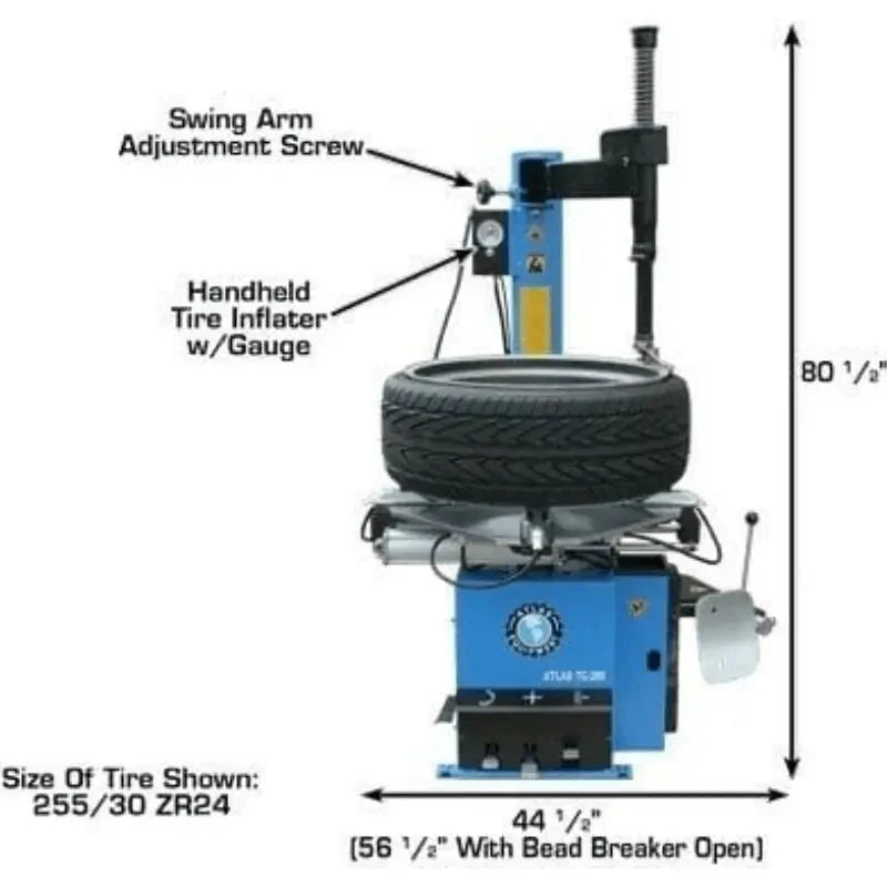 Atlas TC289 Tire Changer, WB11 Wheel Balancer Deluxe Motorcycle Combo SKU ATETCWB-MC-COMBO2
