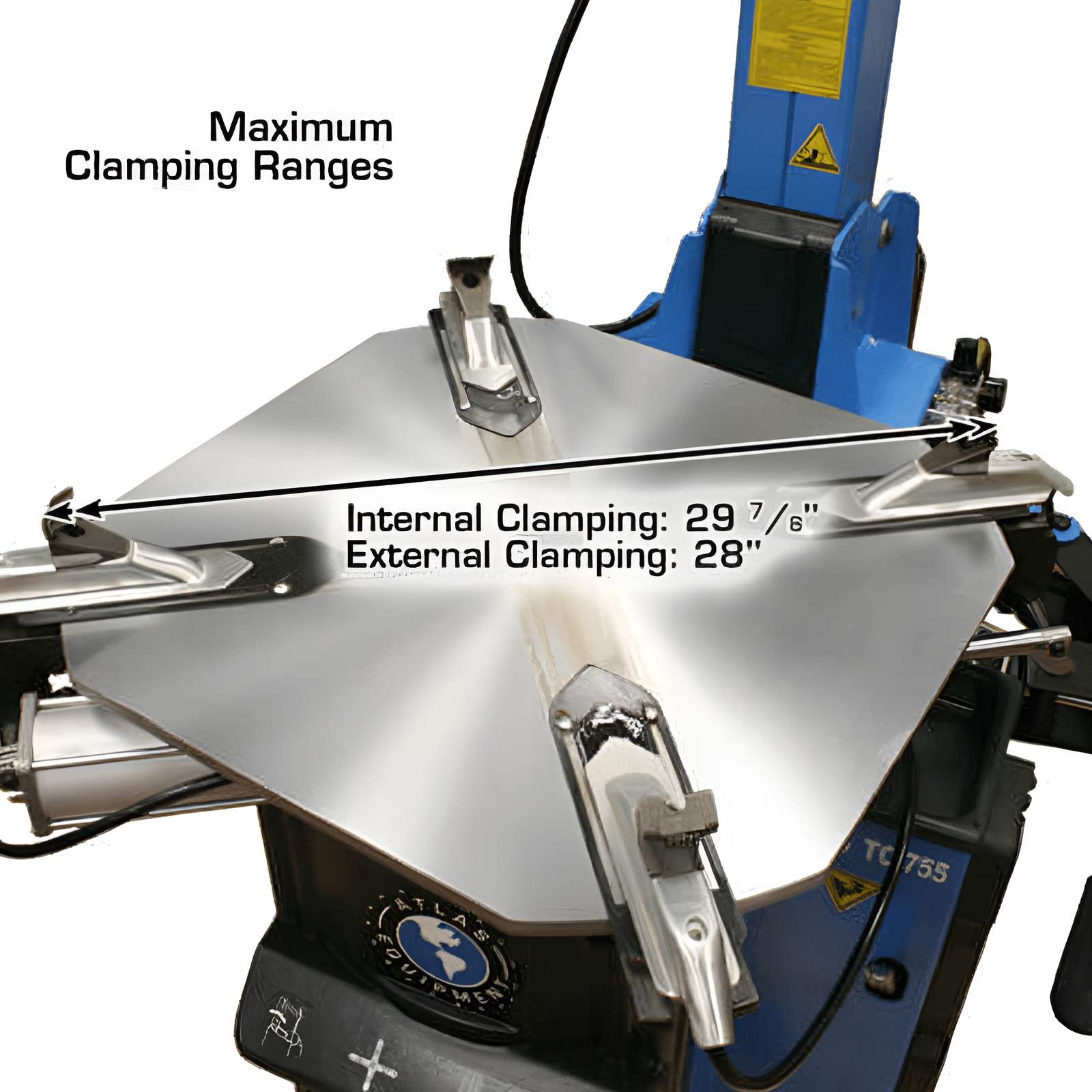 Atlas TC755 Tire Changer w/ WB49-2 Wheel Balancer Combo 3 SKU ATETCWB-COMBO3