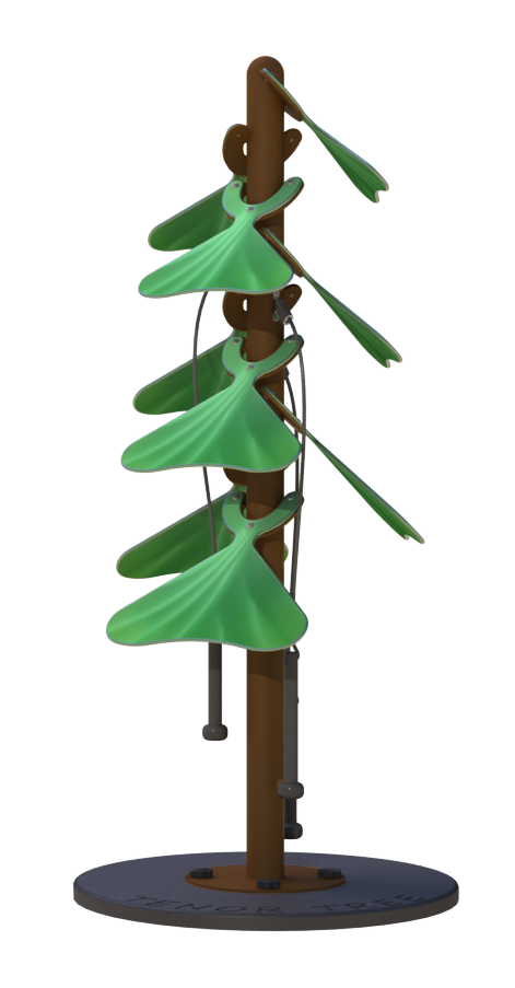 FreeNotes Tenor Tree 12 Notes, Green Musical Element SKU TREE