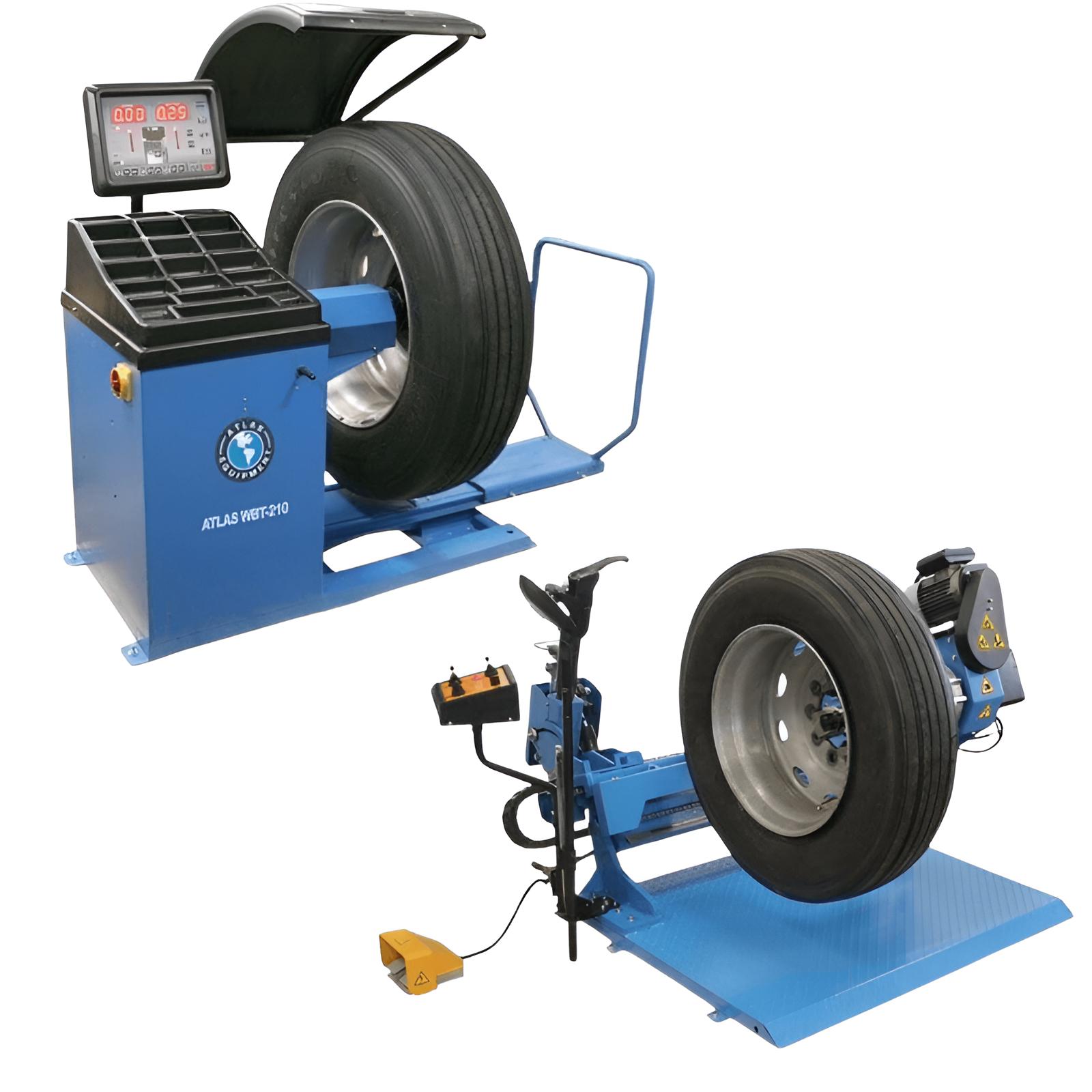 Atlas TTC305A Tire Changer, WBT-210 Wheel Balancer Combo2 SKU ATETTCWB-COMBO2