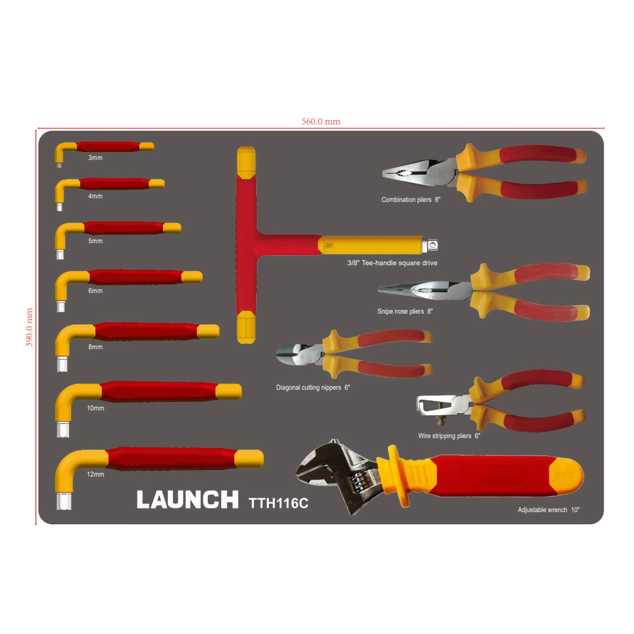 TTH-116 EV Tool Cart 116 Pcs. SKU 704020213