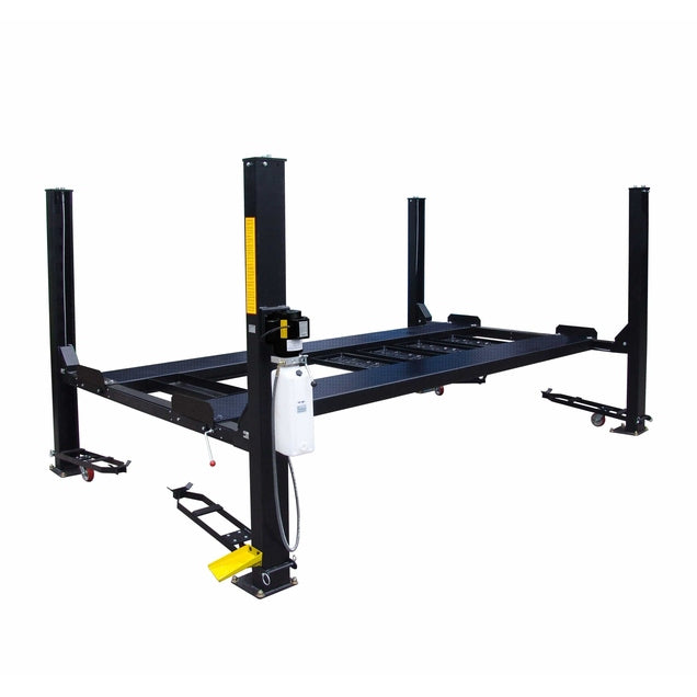 Tuxedo 9,000 lb Deluxe Storage Lift Extended, Poly Casters, Drip Trays, Jack Tray SKU FP9K-DX-XLT