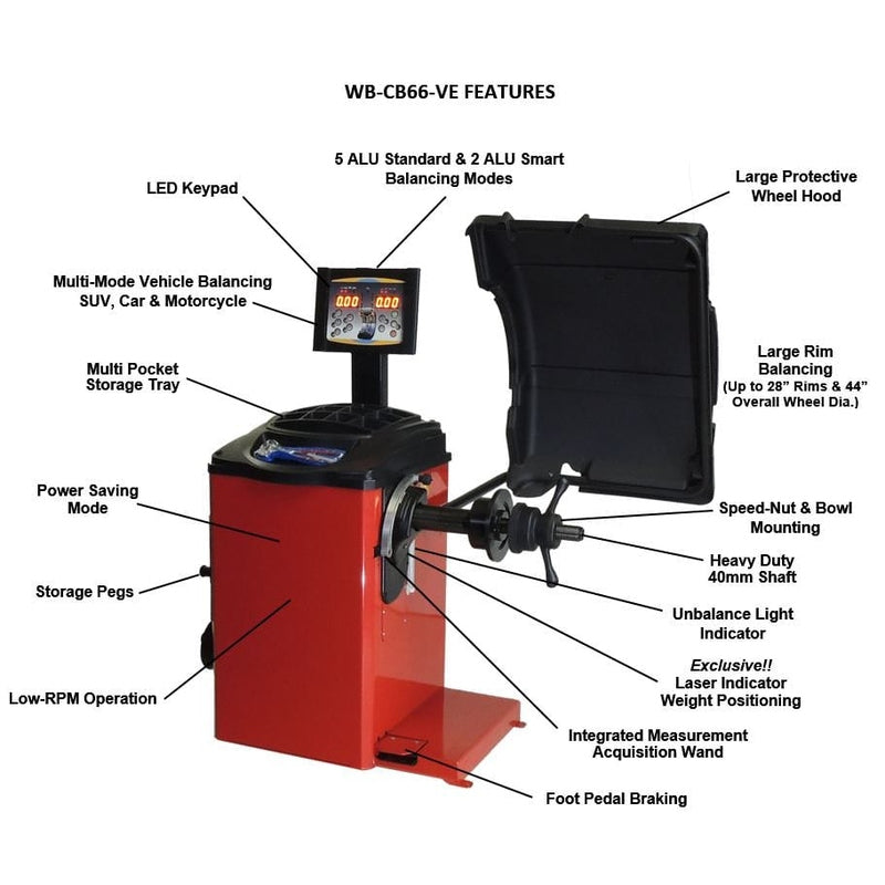 Tuxedo Wheel Balancer SKU WB-CB66-VE