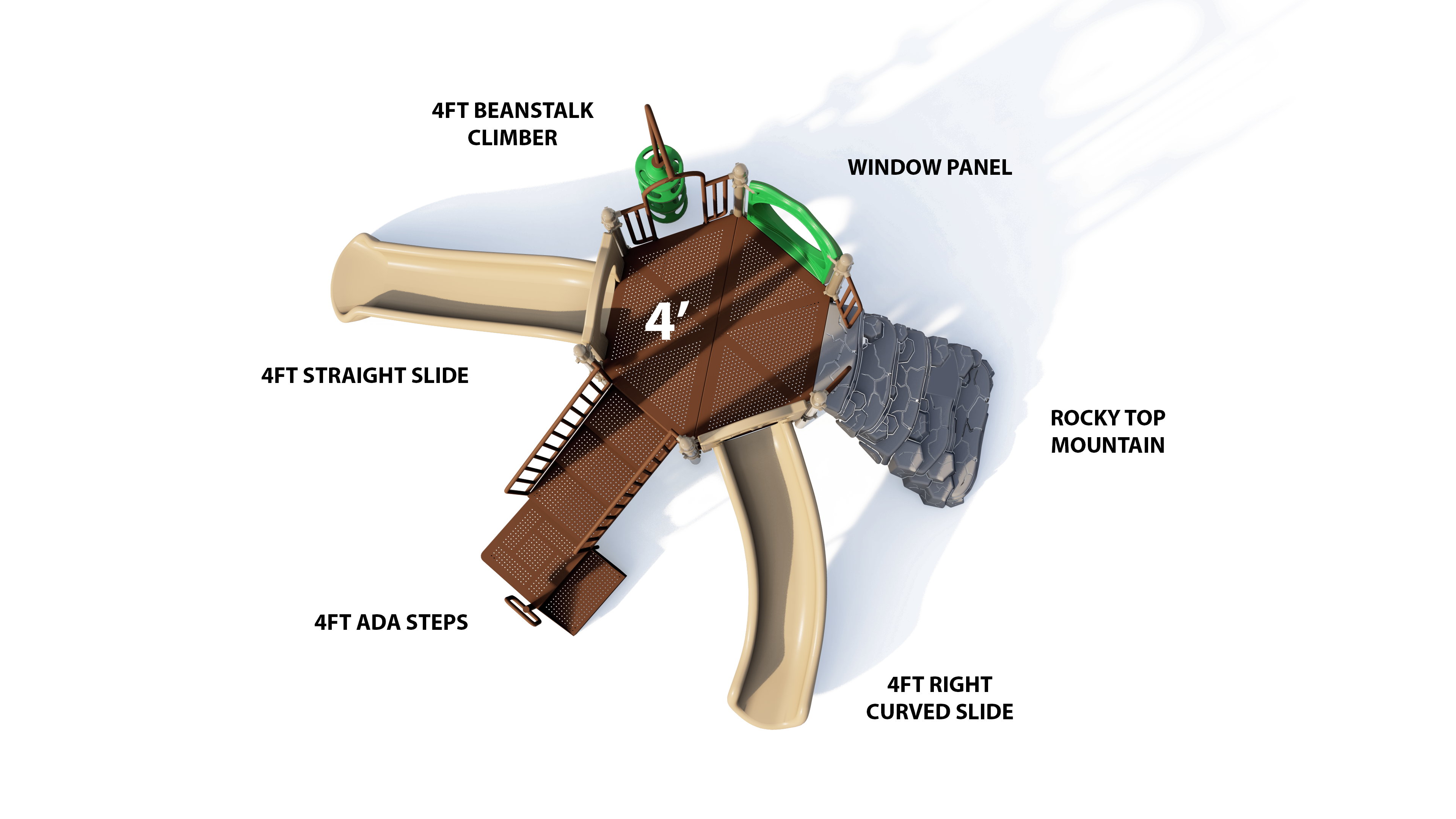 UltraPlay Hex Hive Playground w/ Roof SKU UPLAY-053