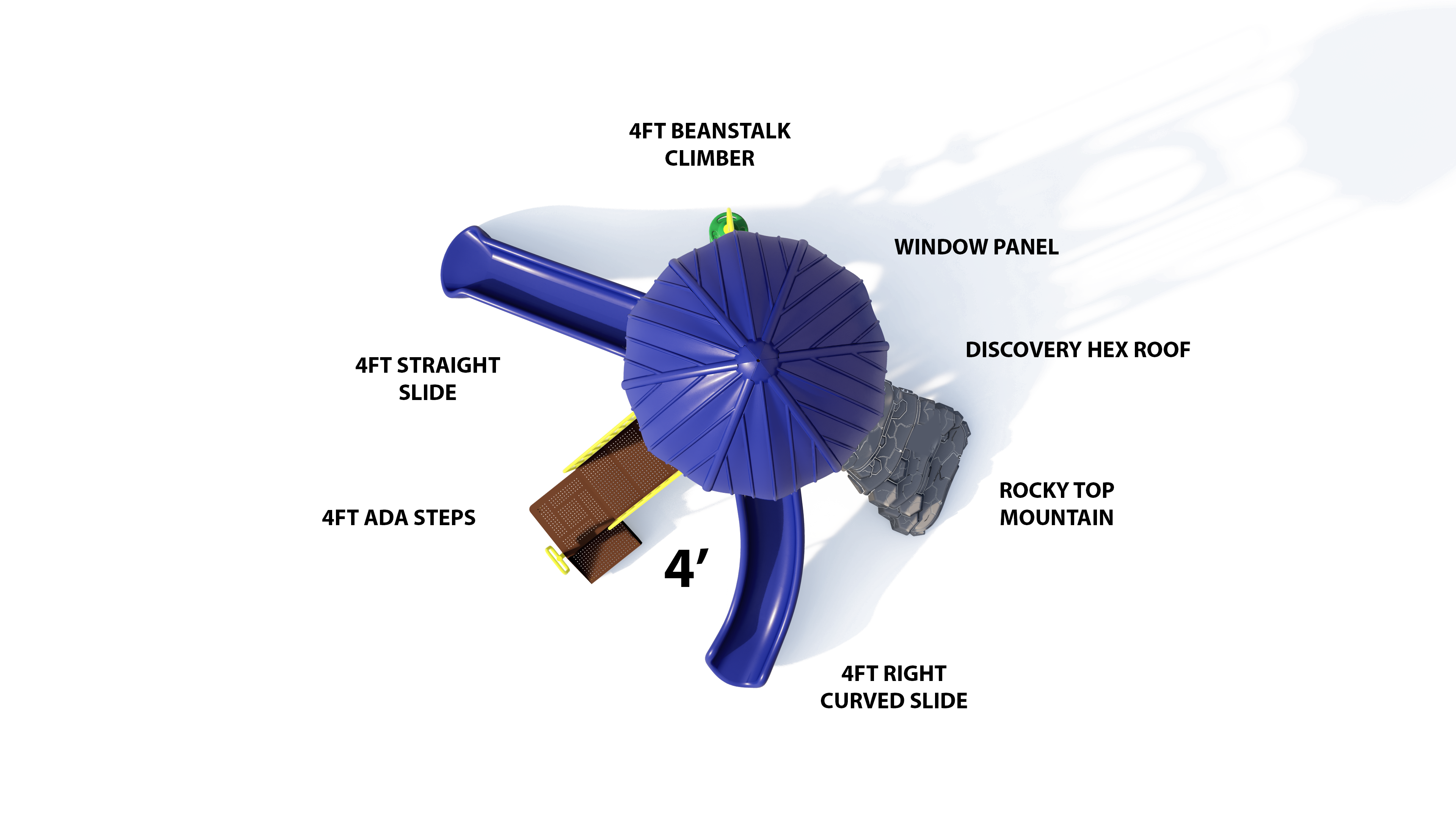 UltraPlay Hex Hive Playground w/ Roof SKU UPLAY-053