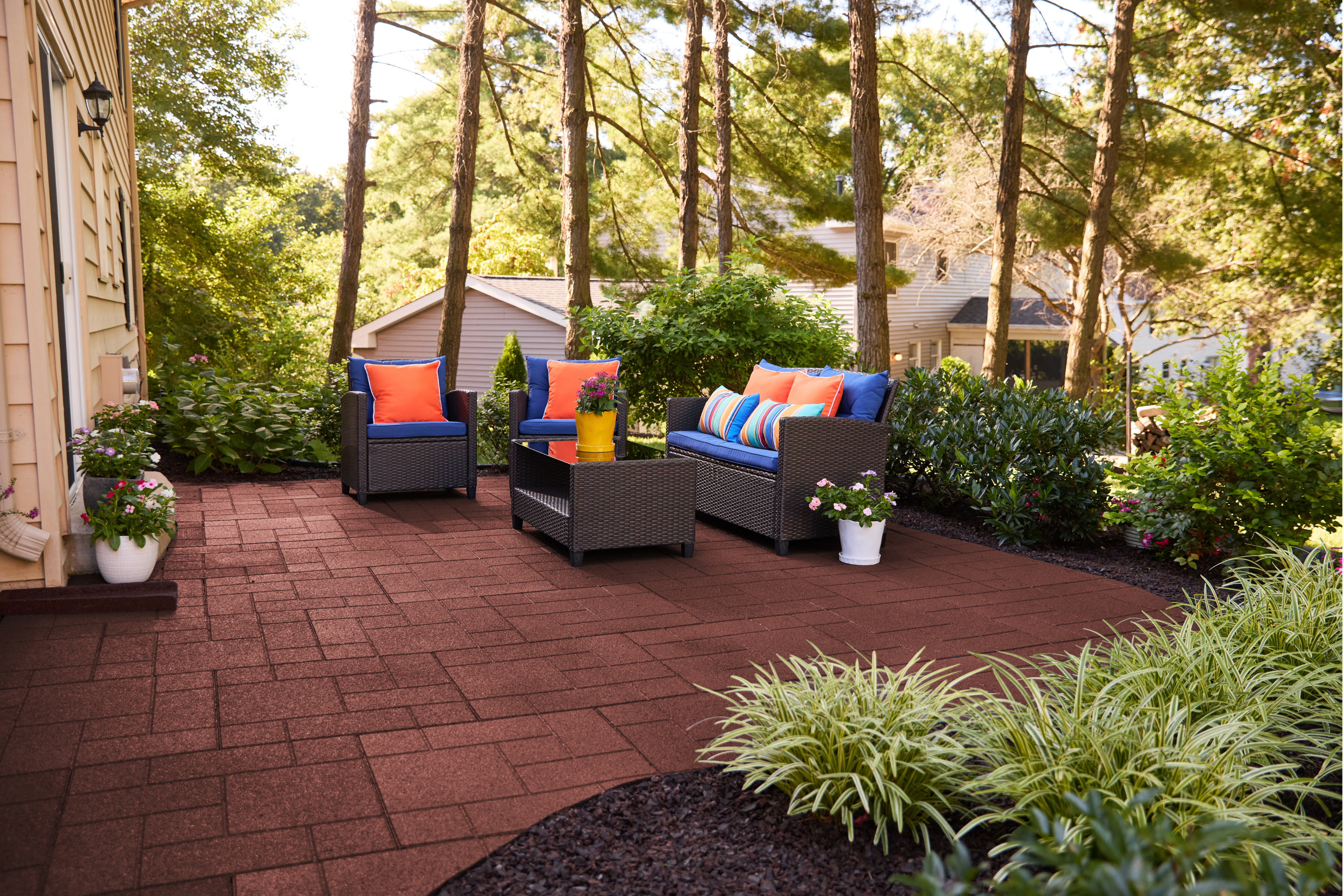 Ground Smart Dual Sided Rubber Pavers 24" SKU GSDSPaver24