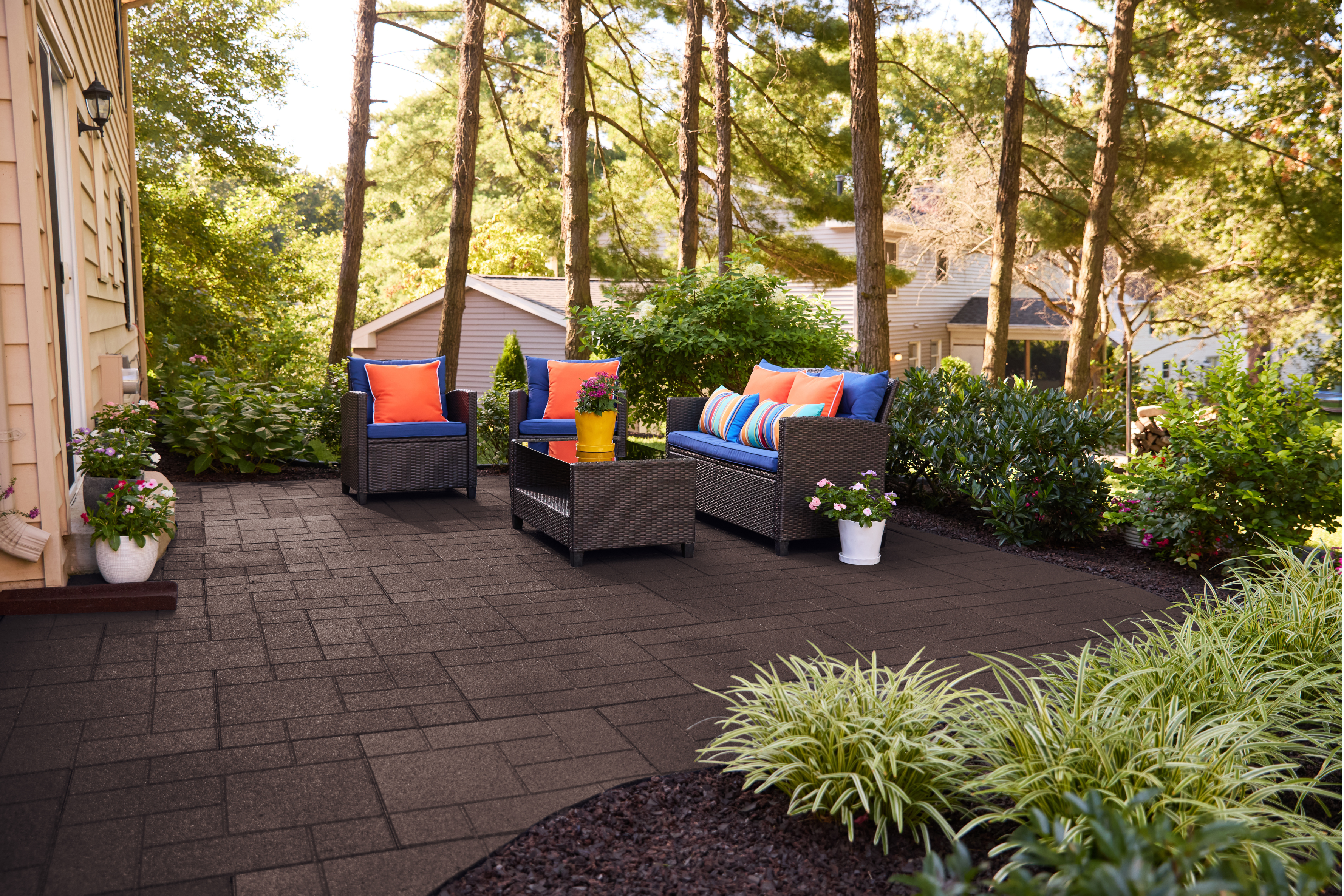 Ground Smart Dual Sided Rubber Pavers 24" SKU GSDSPaver24