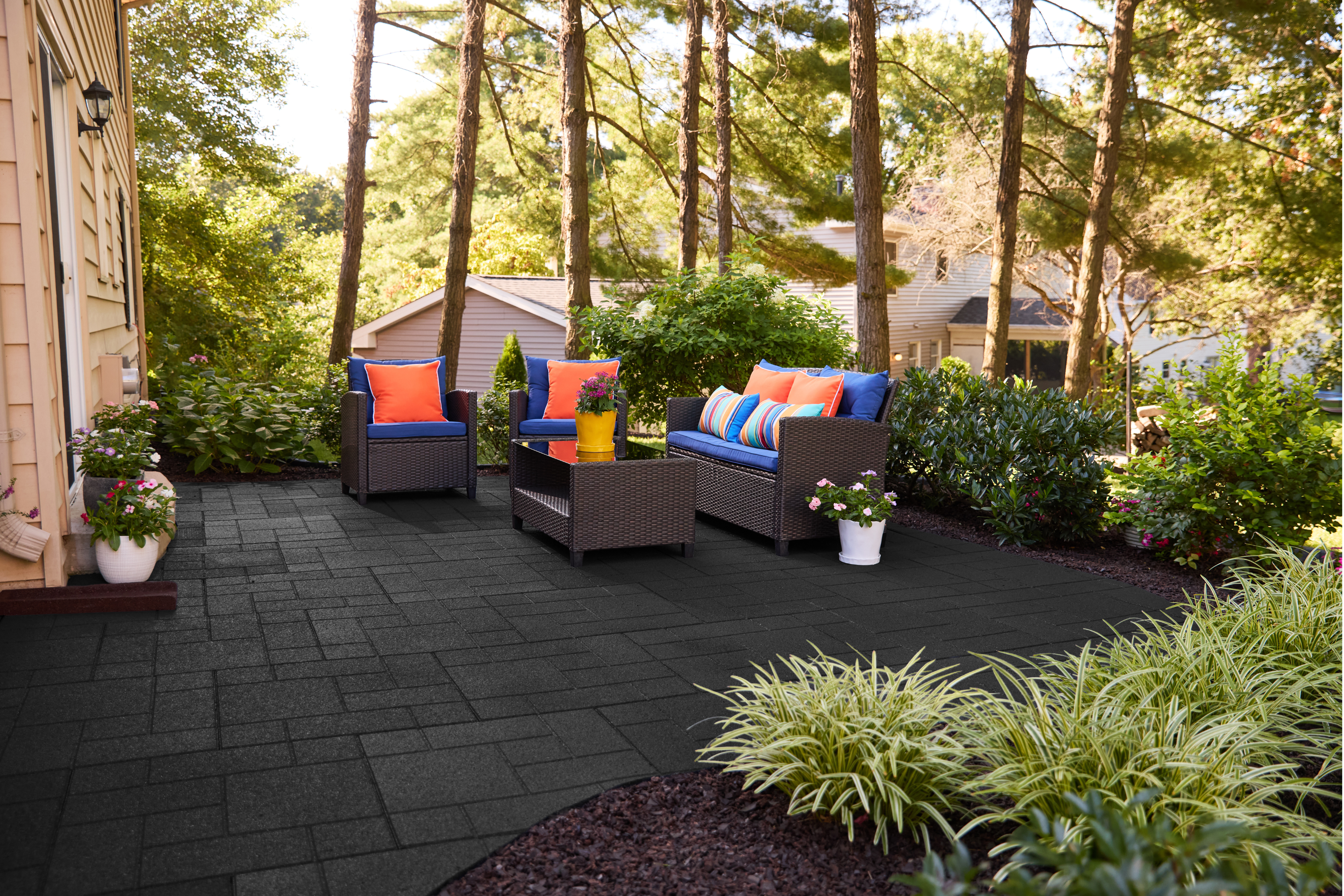 Ground Smart Dual Sided Rubber Pavers 24" SKU GSDSPaver24