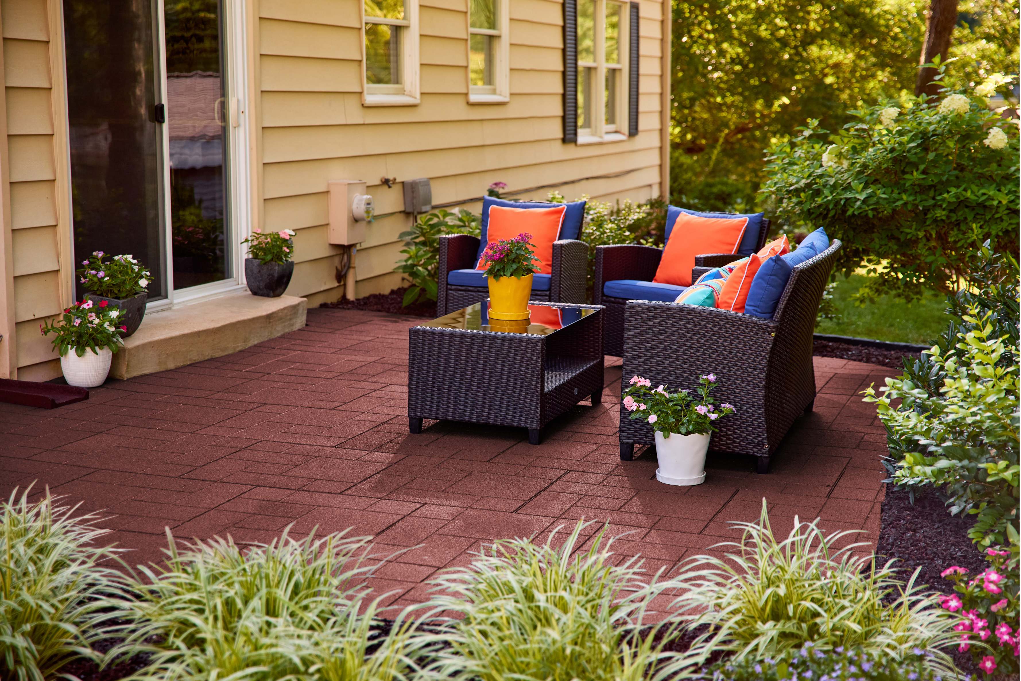 Ground Smart Dual Sided Rubber Pavers 24" SKU GSDSPaver24