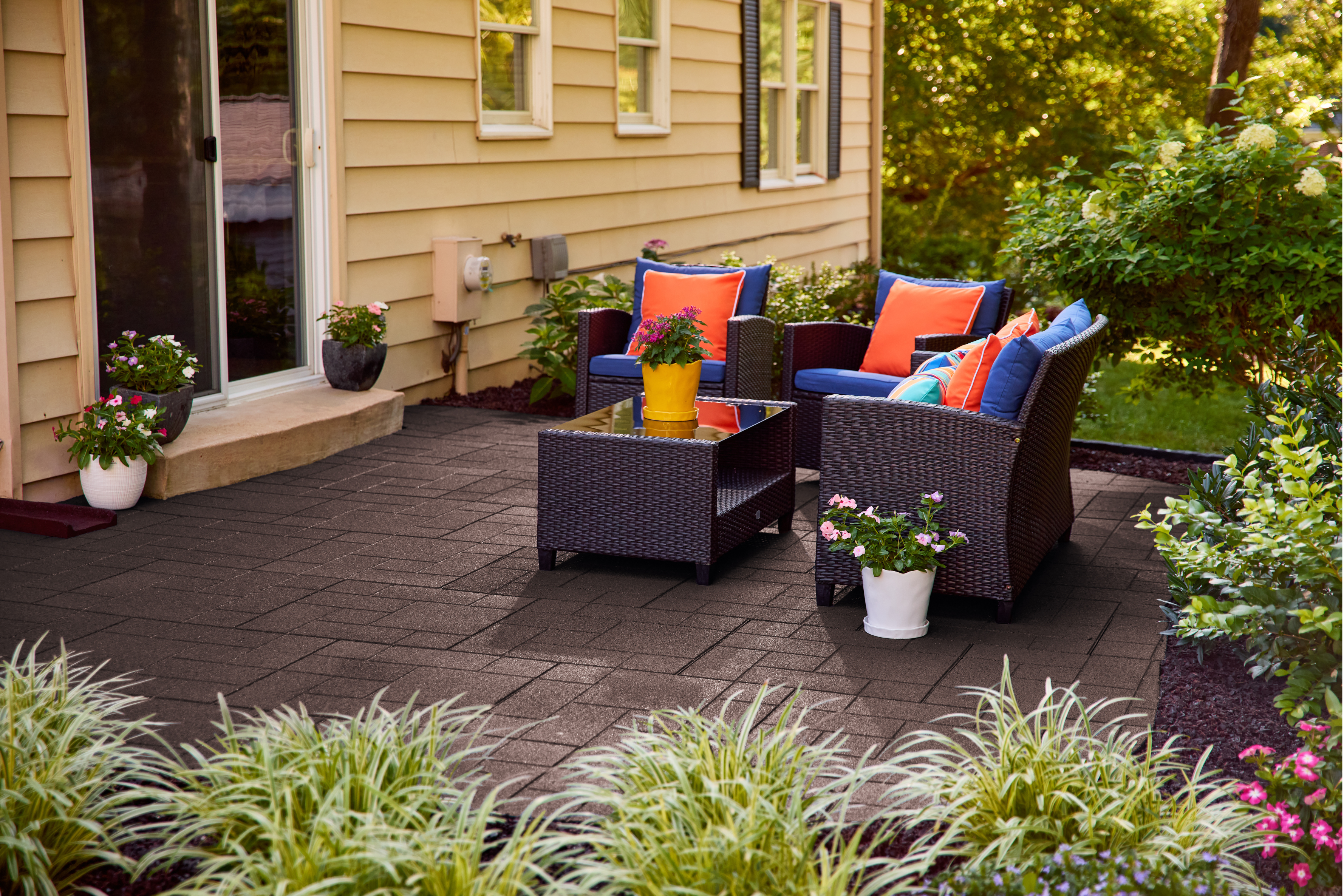 Ground Smart Dual Sided Rubber Pavers 24" SKU GSDSPaver24