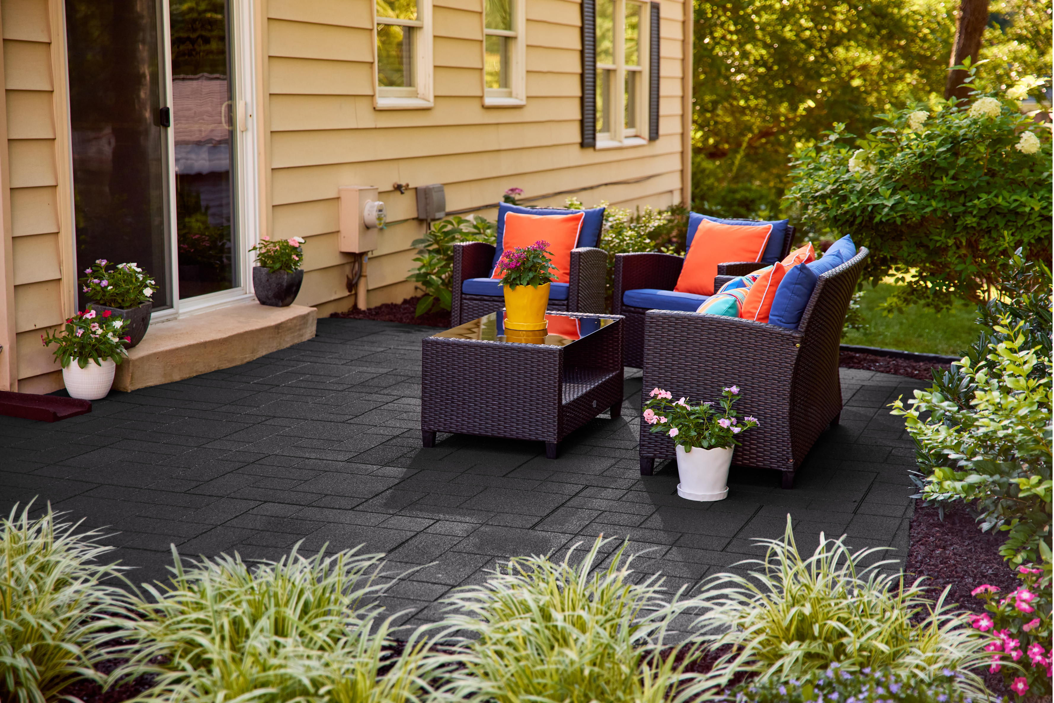 Ground Smart Dual Sided Rubber Pavers 24" SKU GSDSPaver24