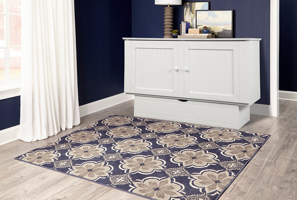 Arason Creden-ZzZ Cottage White Queen Murphy Cabinet Bed SKU 553-10