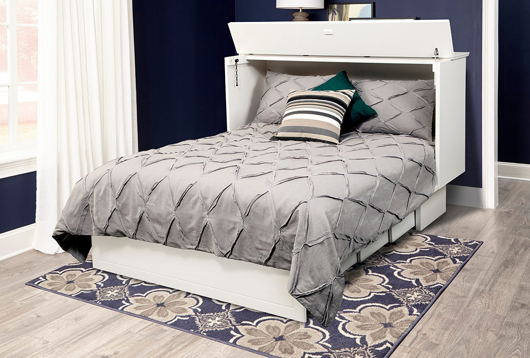 Arason Creden-ZzZ Cottage White Queen Murphy Cabinet Bed SKU 553-10