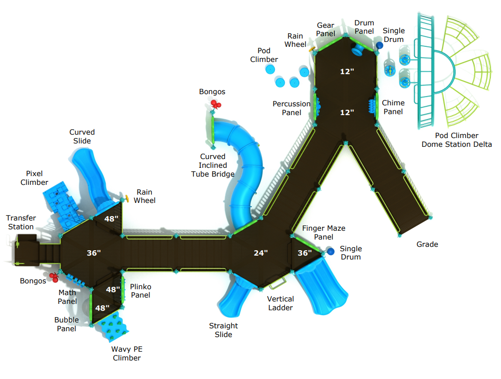 Playground Equipment Wysteria Wilds SKU PFA014