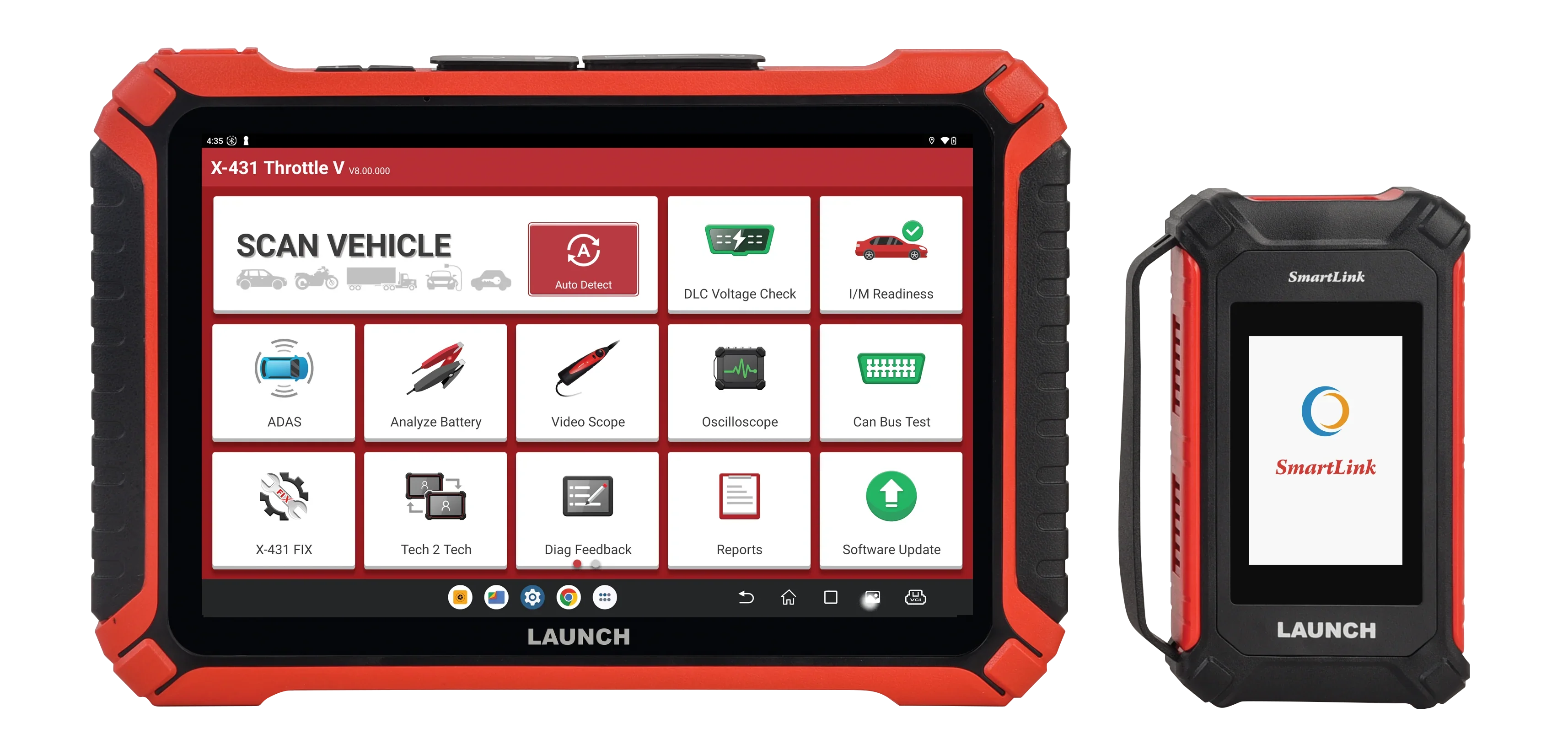 Launch Tech USA X-431 Throttle 5 Professional Diagnostic Scan Tool SKU 341184002