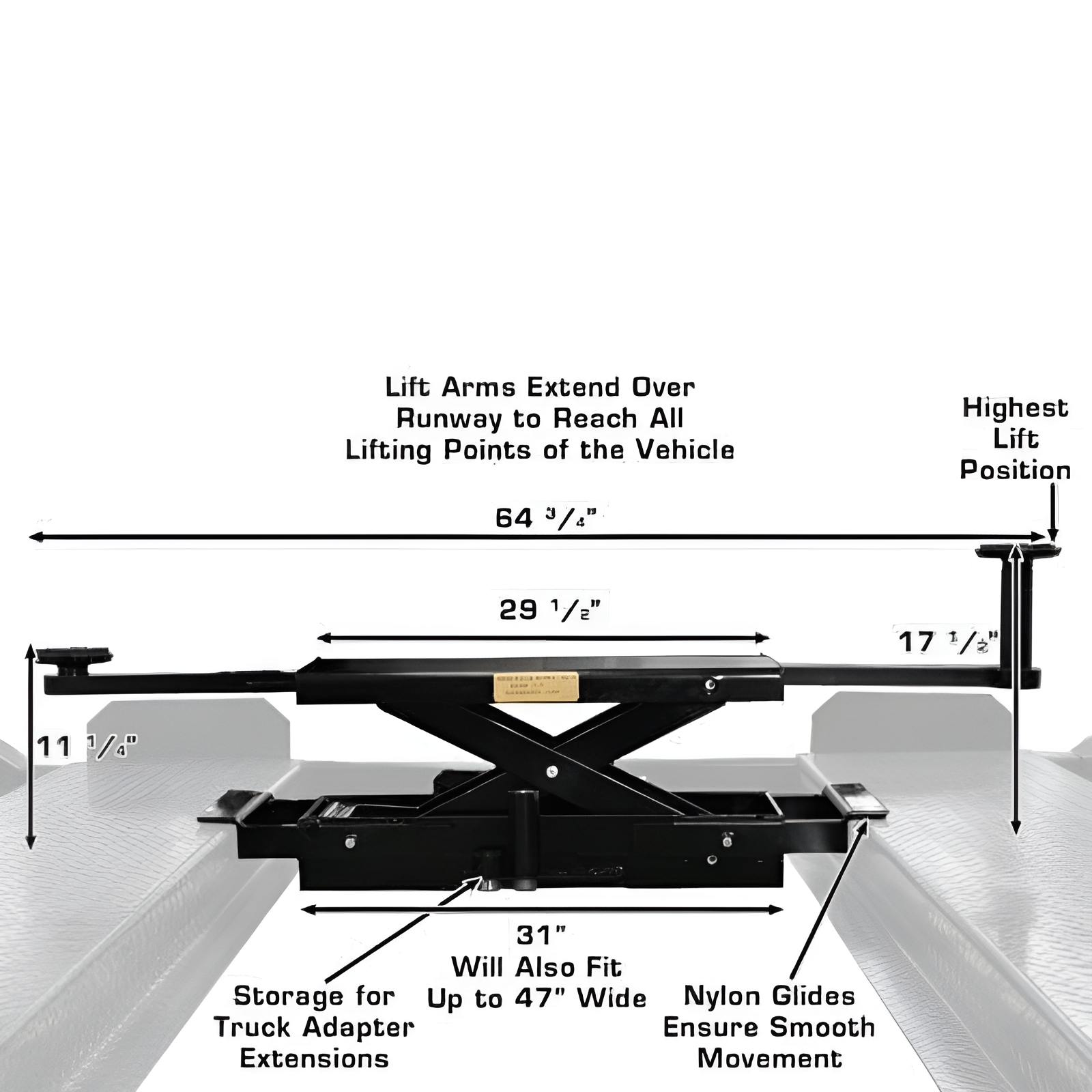 Atlas PROJACK35 Sliding Bridge Jack SKU ATEXH-PROJACK35