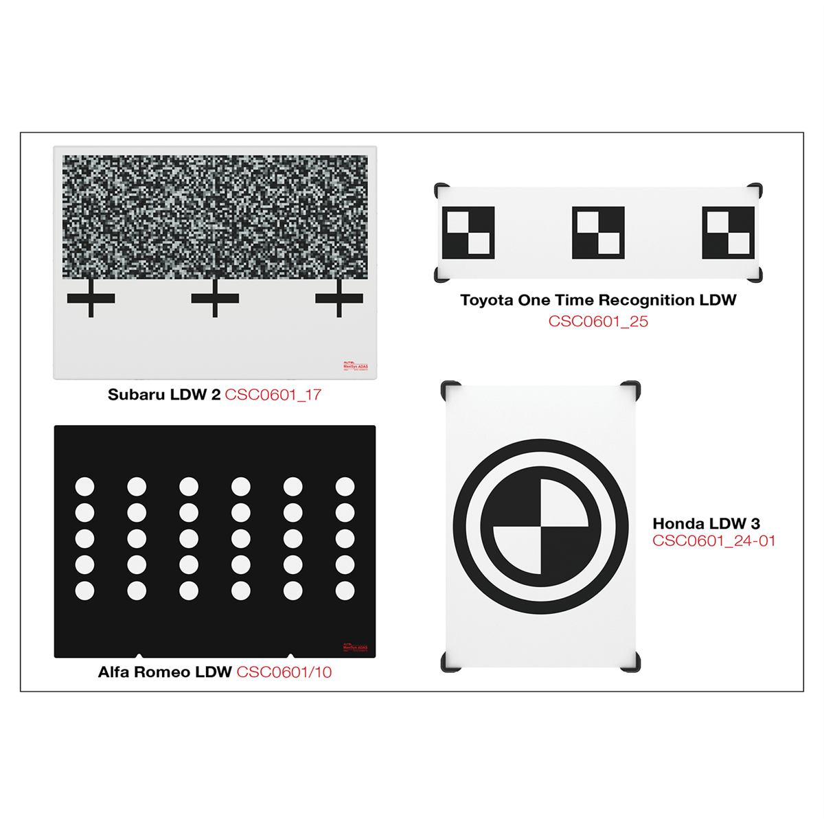 Autel MA600LDW3, LDW Calibration Targets For MA600 ADAS Frame SKU AULMA600LDW3
