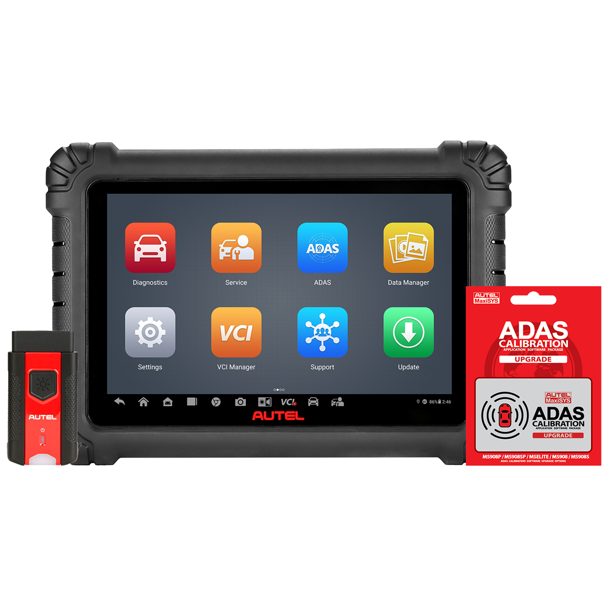 Autel MaxiSYS MS906 Max ADAS, Advanced Diagnostics, ADAS Calibration Tablet SKU AULMS906MAXADAS