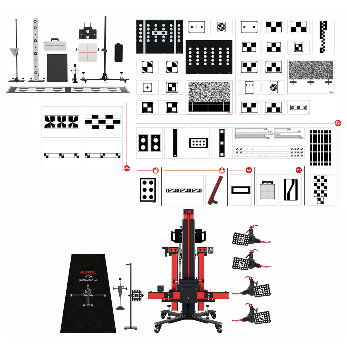 Autel IA700AS Wheel Alignment, All-Systems ADAS Calibration SKU AULIA700AS