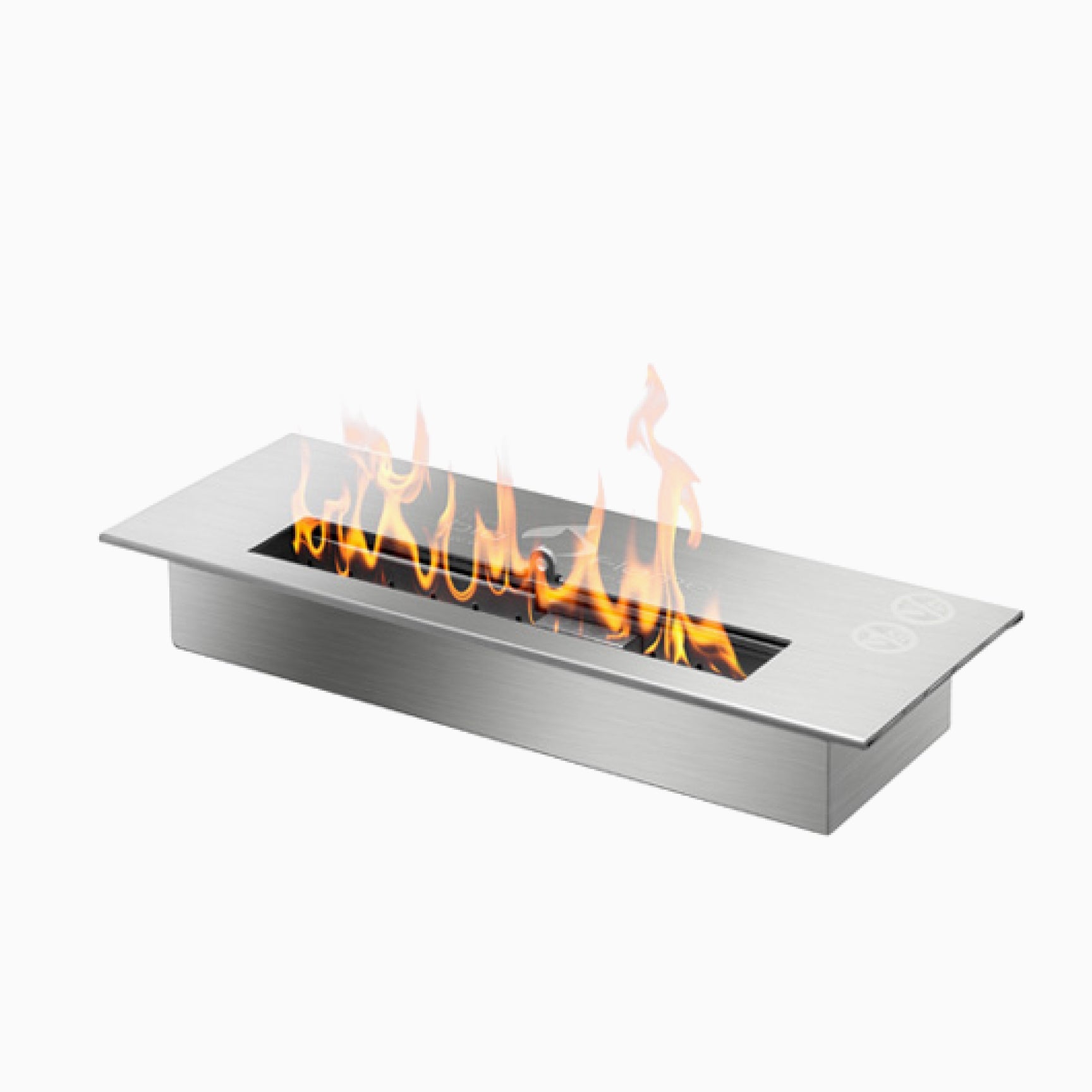 Bio Flame 13” Burner Ethanol Fireplace SKU EB-13-Silver