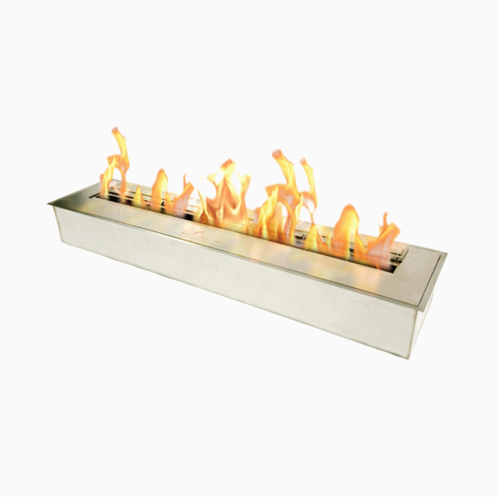 Bio Flame 38” Burner Ethanol Fireplace SKU EB-38-Silver
