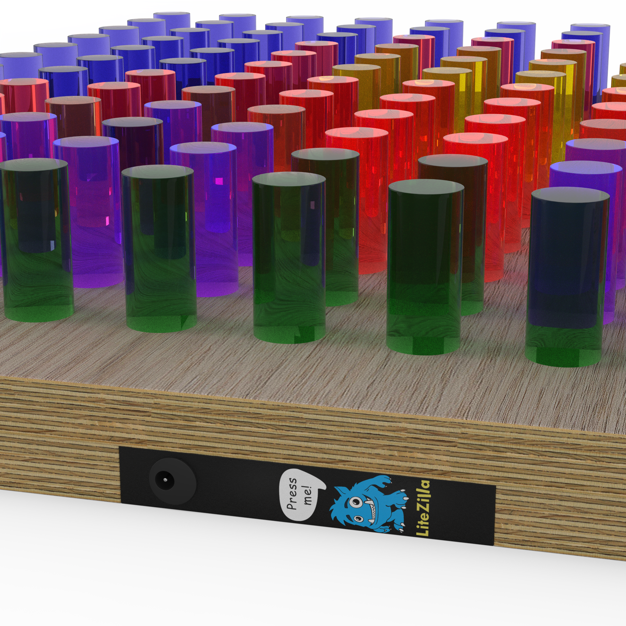 LiteZilla Mini Maple Stained Hardwood SKU LZ-MINI