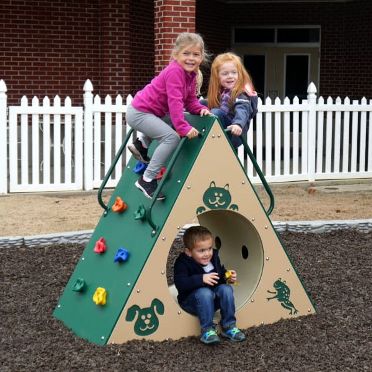 Infinity Playgrounds Climbing Wall w/ Tunnel SKU IP-8038