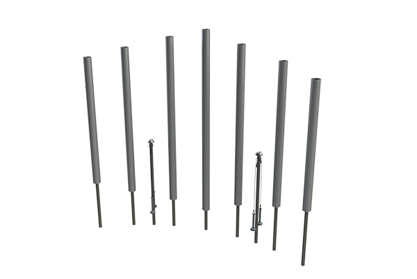 FreeNotes Contrabass 7 Note Chimes Musical Element SKU CCH