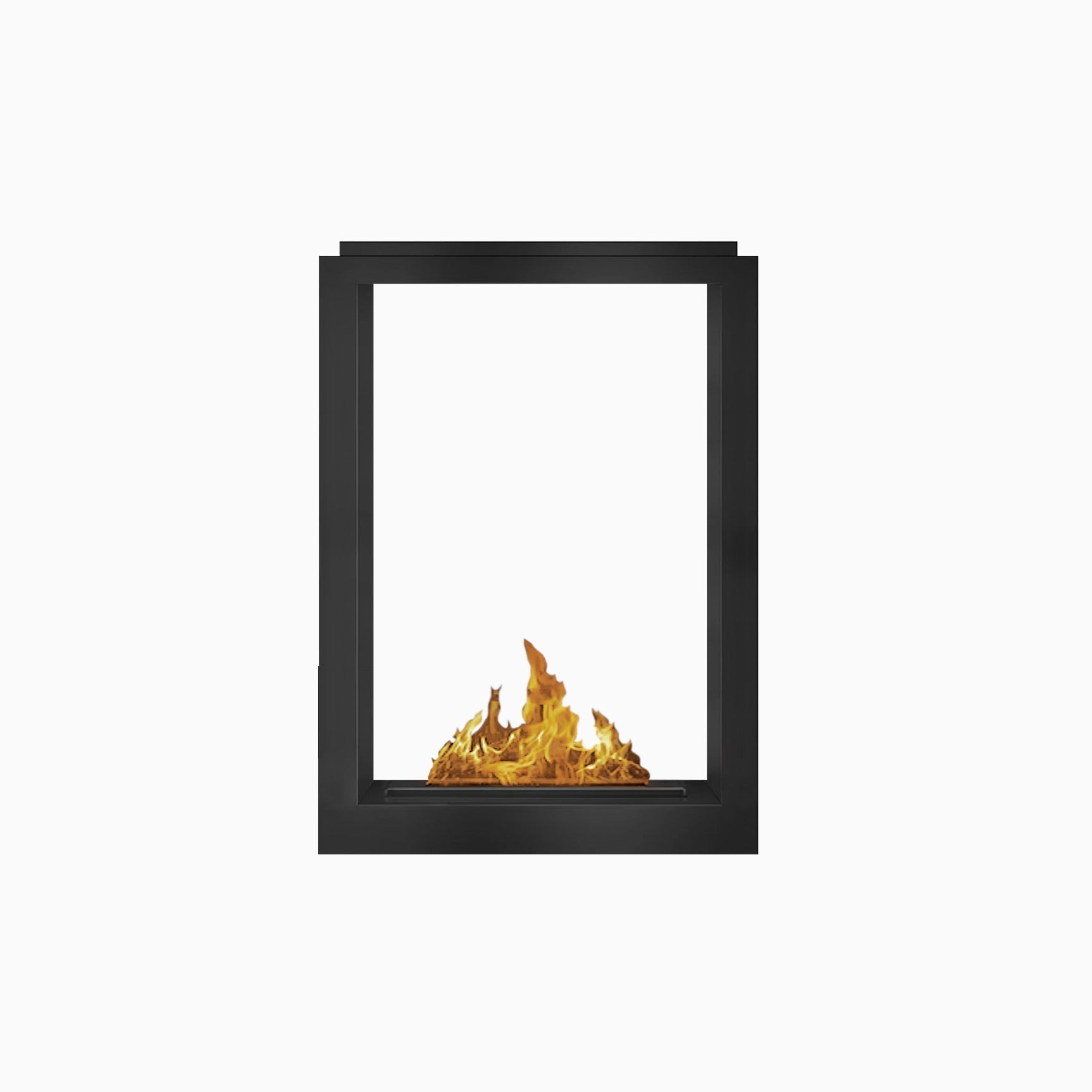 Bio Flame 24" Firebox SKU FB-SS-24-16M-Silver-Spacer