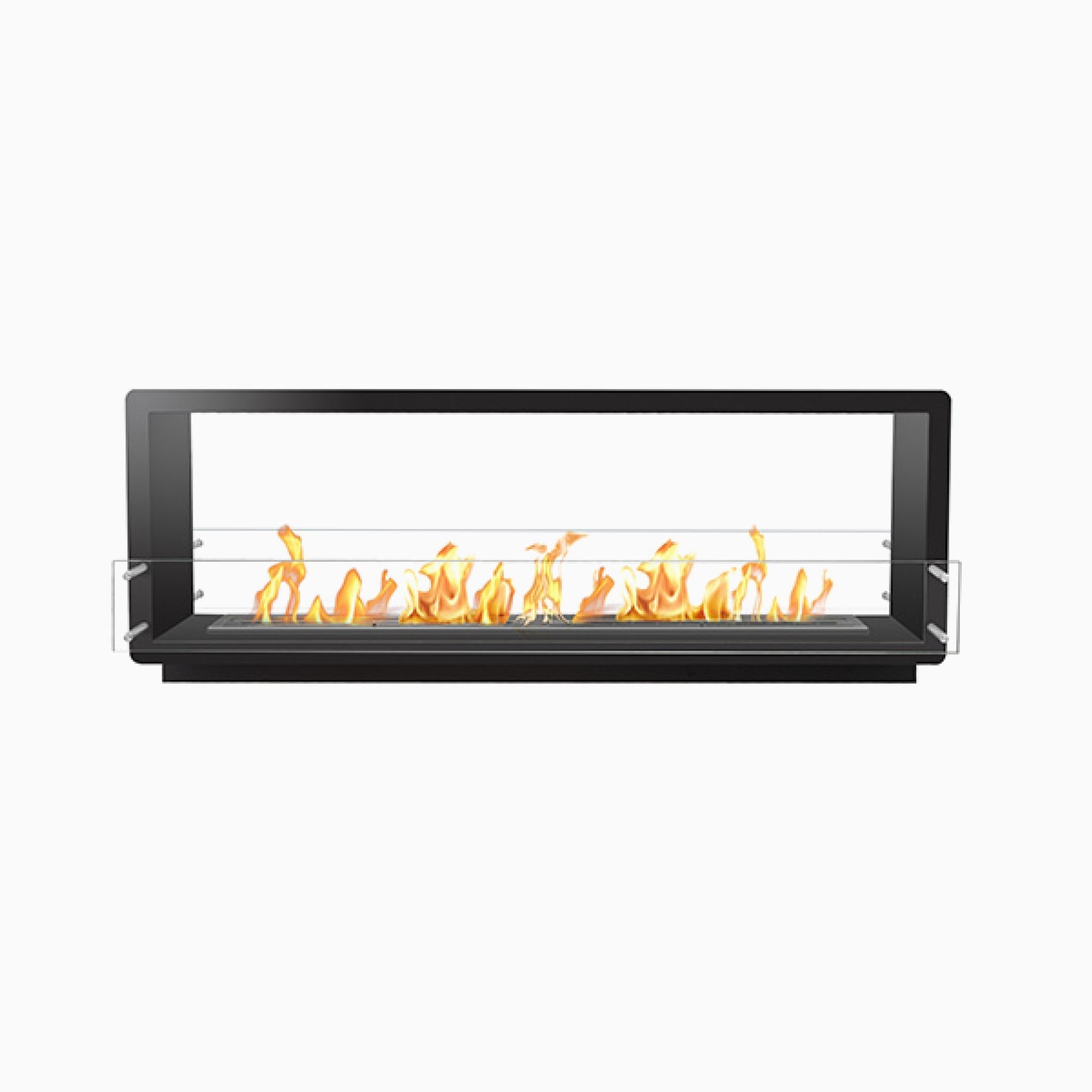Bio Flame 72" Firebox SKU FB-SS-72-60M-Silver-Spacer