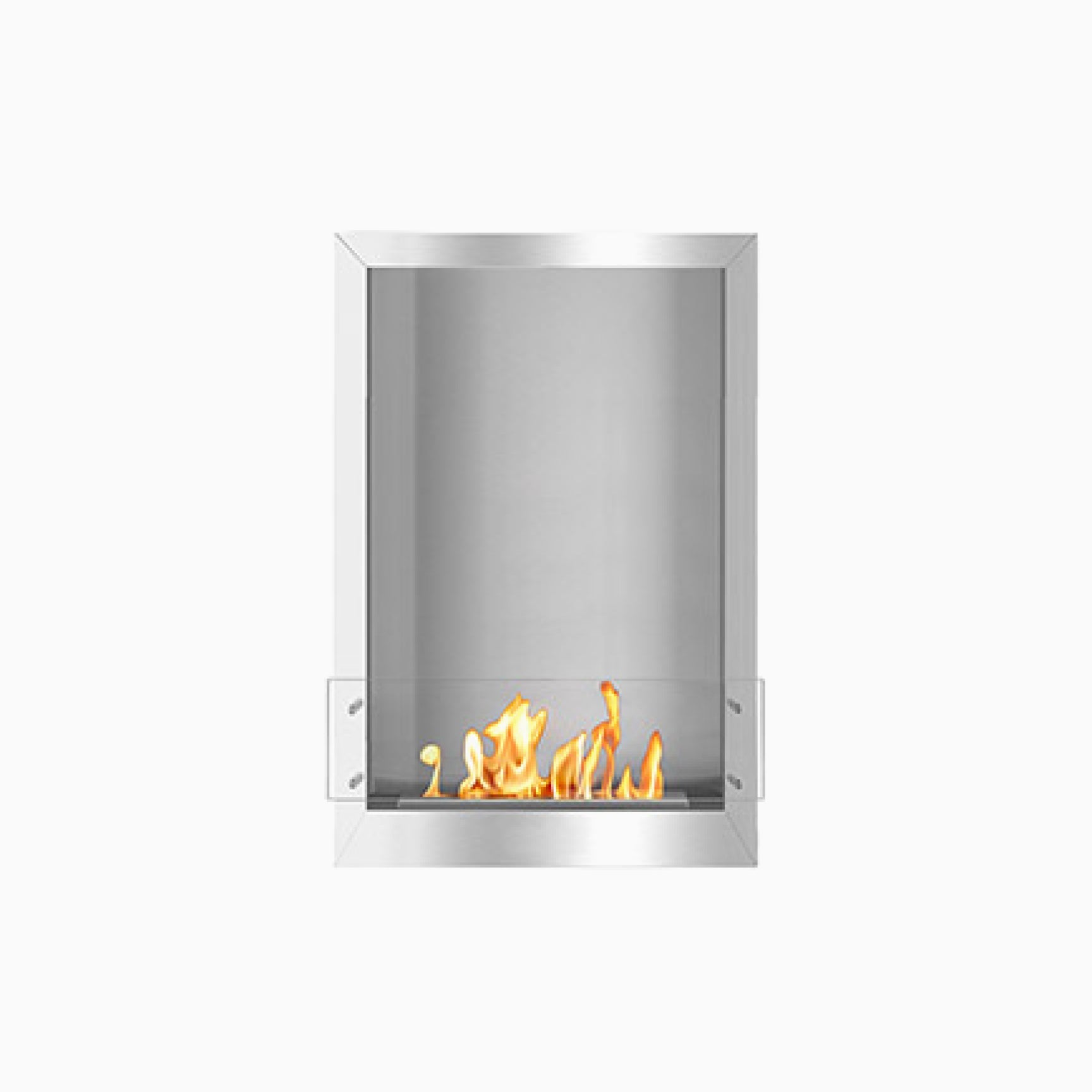 Bio Flame 24" Firebox SKU FB-SS-24-16M-Silver-Spacer