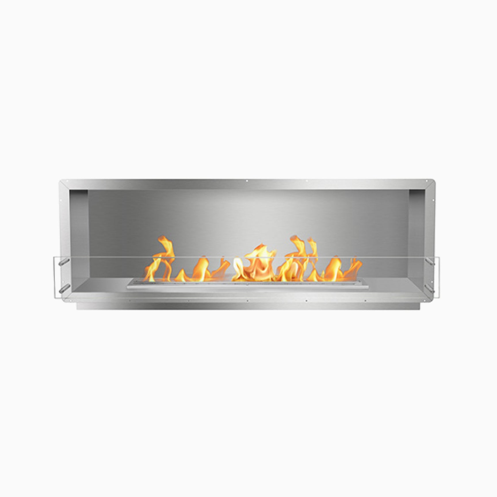 Bio Flame 72" Firebox SKU FB-SS-72-60M-Silver-Spacer