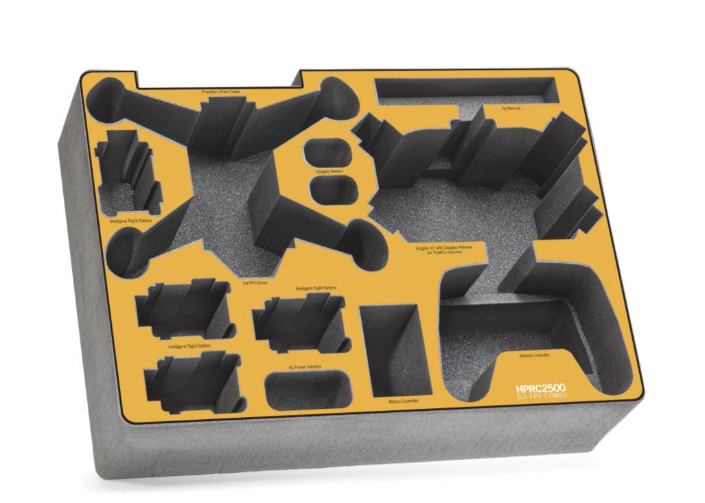 HPRC Cases - Hard Case for DJI FPV Combo SKU FPV-2500-01