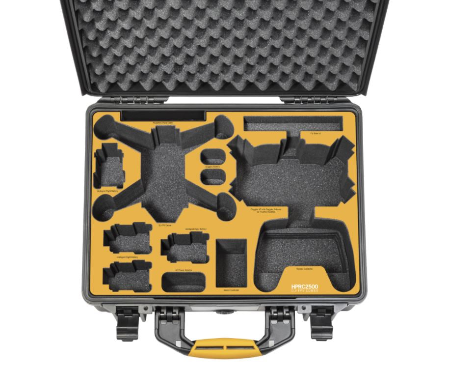 HPRC Cases - Hard Case for DJI FPV Combo SKU FPV-2500-01
