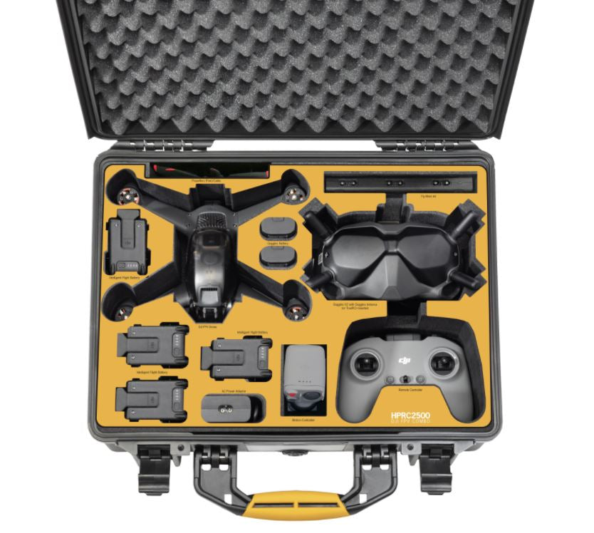 HPRC Cases - Hard Case for DJI FPV Combo SKU FPV-2500-01