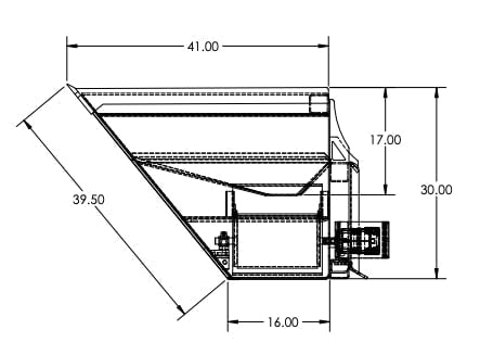Top Dog Attachments Heavy Duty Dual Side Flow Bucket SKU 9000144