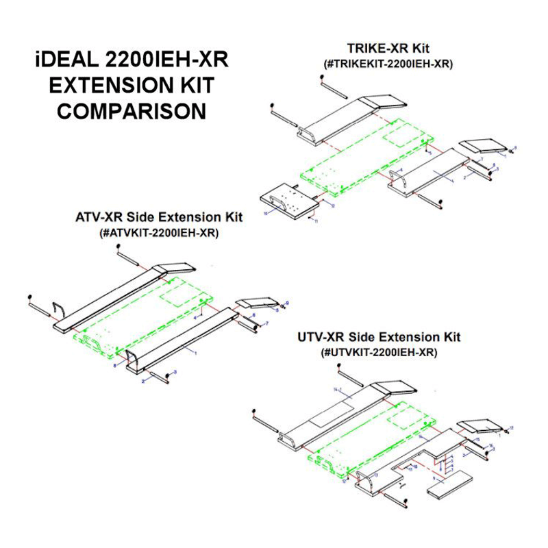 iDeal Series UTV Extension Kit SKU UTVKIT-2200IEH-XR