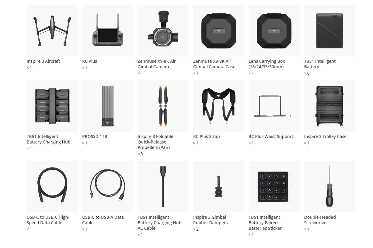 DJI Inspire 3 Drone SKU CP.IN.00000024.02