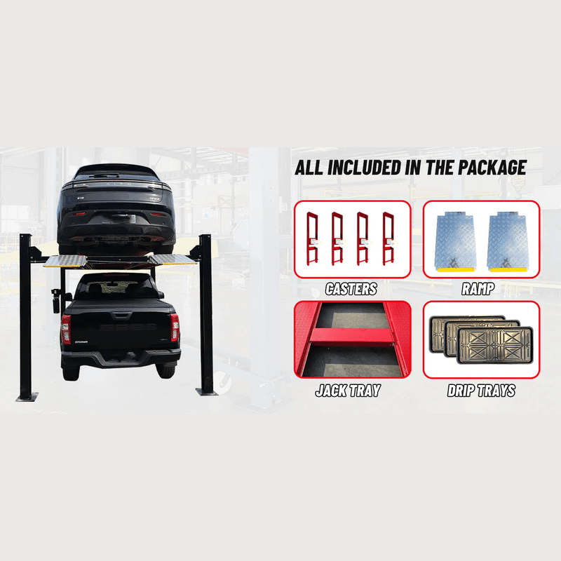 Katool 9,500lbs Heavy Duty 4 Post Parking Car lift SKU KT-4H950